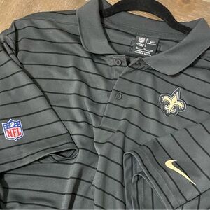 Nike Dri-Fit New Orleans Saints NFL Polo Shirt Men’s Large